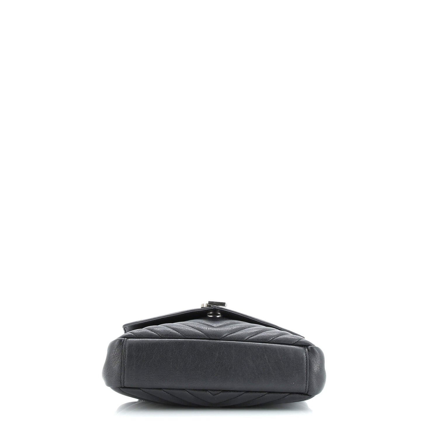 Saint Laurent Classic Monogram College Bag Matelasse Chevron Leather Medium