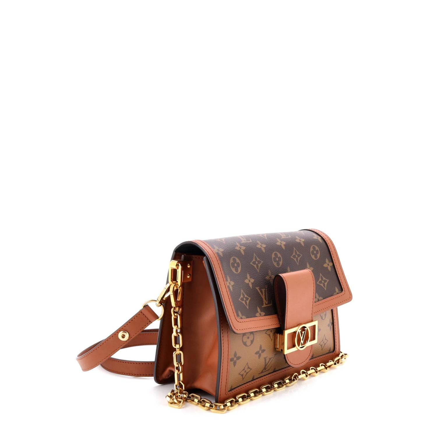 Louis Vuitton Dauphine Shoulder Bag Reverse Monogram Canvas Mm