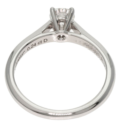 CARTIER   Ring Solitaire Diamond #45 Platinum