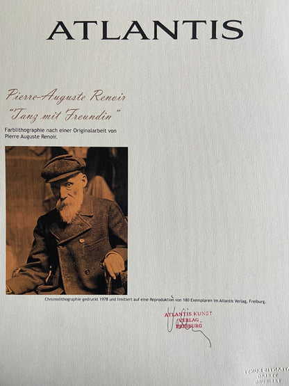 Pierre-Auguste Renoir Lithograph Coa Signed Numbered - Paul Gauguin Czanne