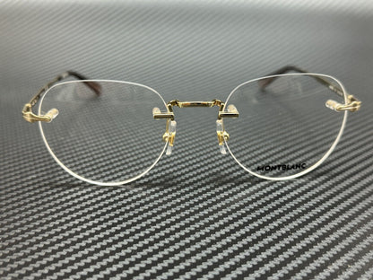 Mont Blanc Mb0268O 001 Gold Men'S 52 Mm Large