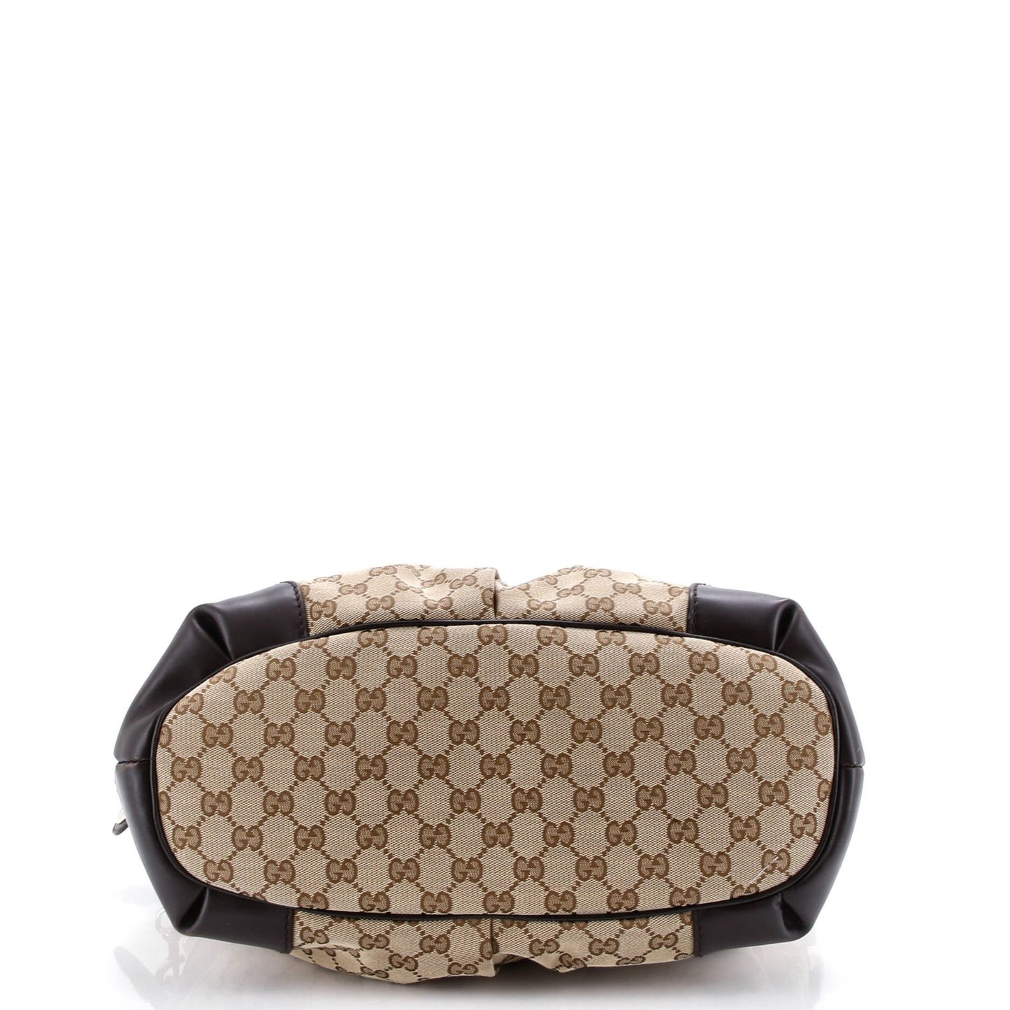 Gucci Sukey Top Handle Satchel Gg Canvas With Leather Large