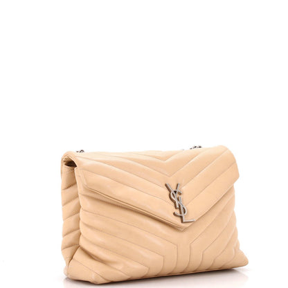 Saint Laurent Loulou Shoulder Bag Matelasse Chevron Leather Medium