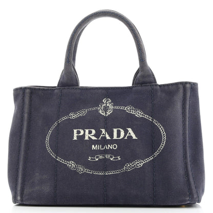Prada Canapa Tote Denim Mini