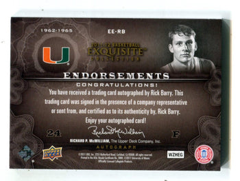 Rick Barry 2011 Upper Deck Exquisite #Ee-Rb