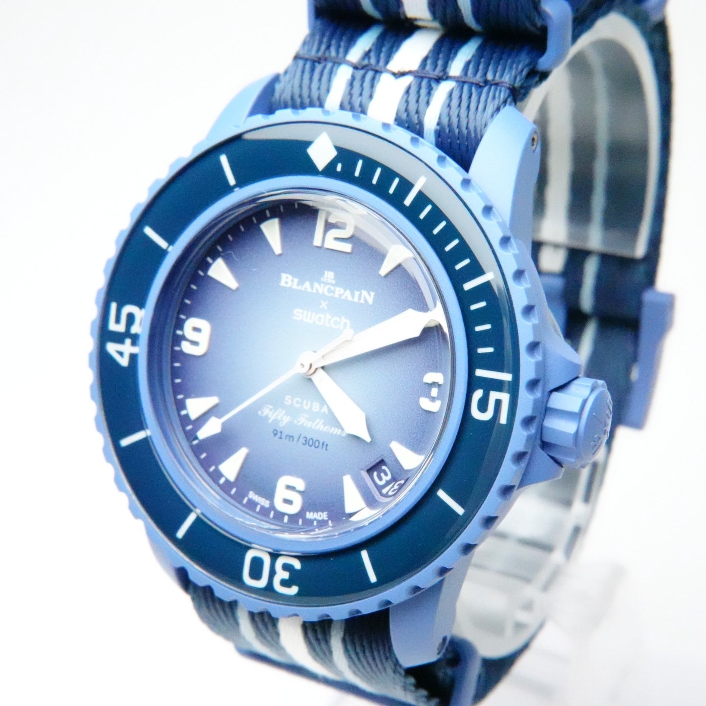 Blancpain Swatch Bioceramic Scuba Fifty Fathoms Atlantic Ocean So35A100