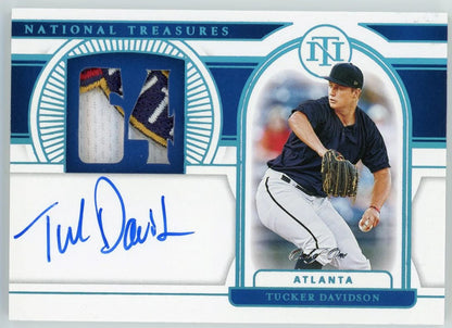Tucker Davidson Autographed 2021 Panini National Treasures Card #Sn-Td