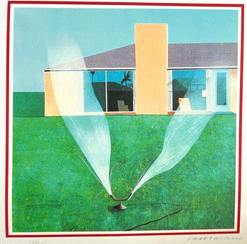 David Hockney Lithograph ( Signed Coa) Hand