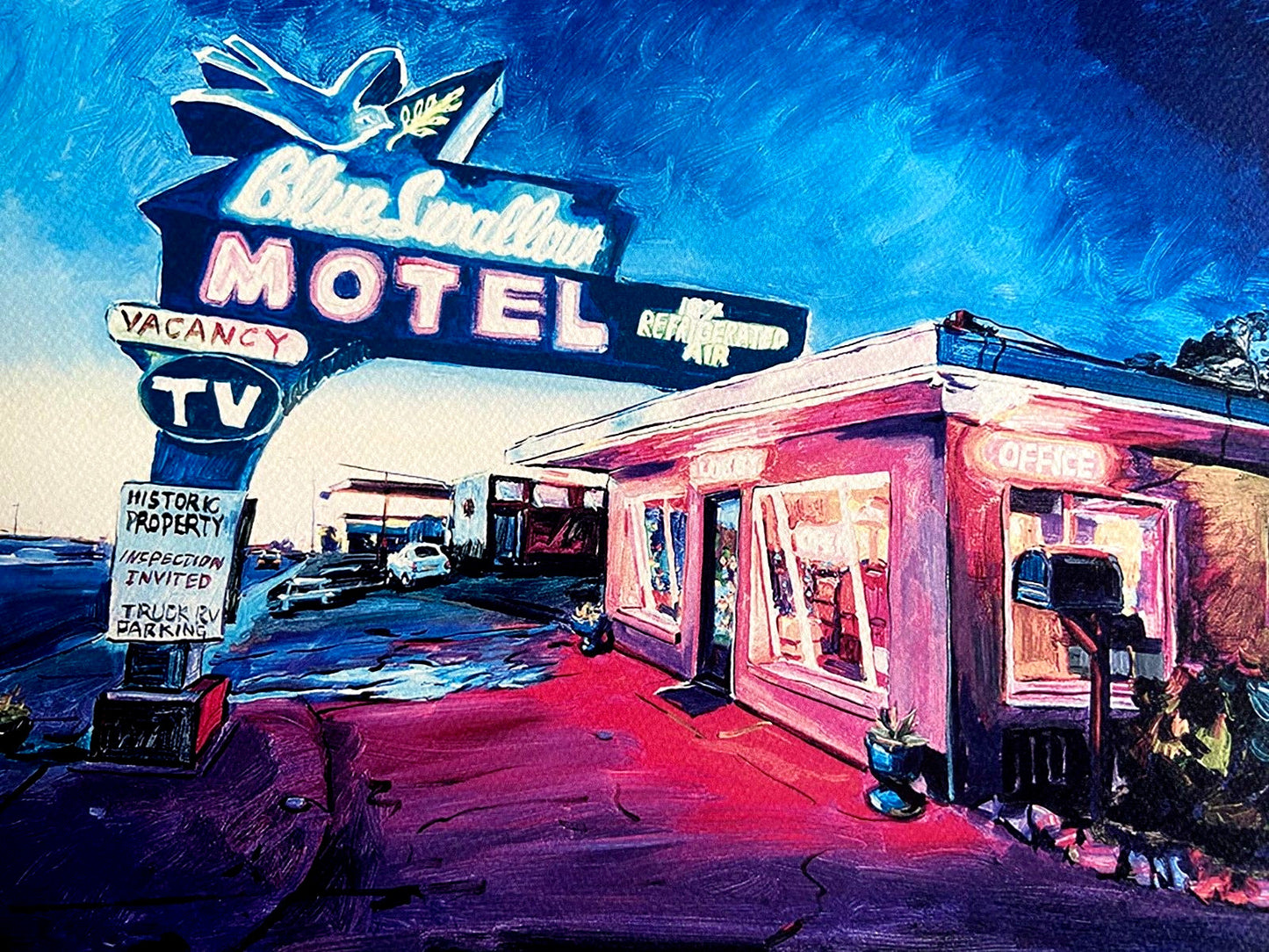 Bob Dylan, "Blue Swallow Motel: Route 66" Coa Numbered Signed Op