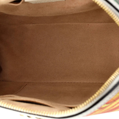 Gucci Ophidia Dome Shoulder Bag Flora Gg Coated Canvas Small