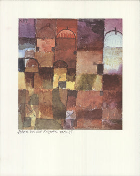 Paul Klee Red And White Domes 