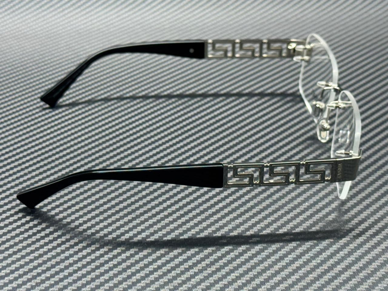 Men's Silver Eyeglasses Versace Ve1310 1001 56 mm