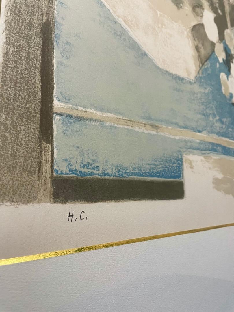 Bernard Cathelin Signed Original Lithograph Still Life Art Print Framed Paris