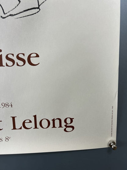 Henri Matisse Galerie Maeght Lelong Lithograph Poster Used Condition
