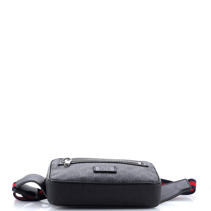 Gucci Soft Zip Belt Bag Gg Coated Canvas Small