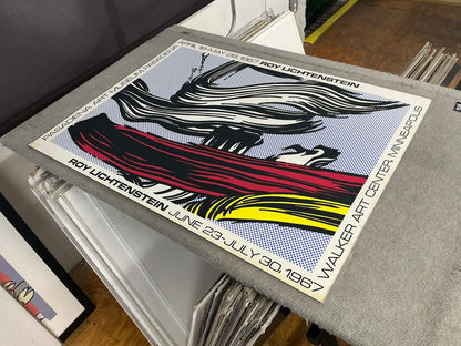 Roy Lichtenstein Brushstrokes At Pasadena Art Museum " Serigraph Po