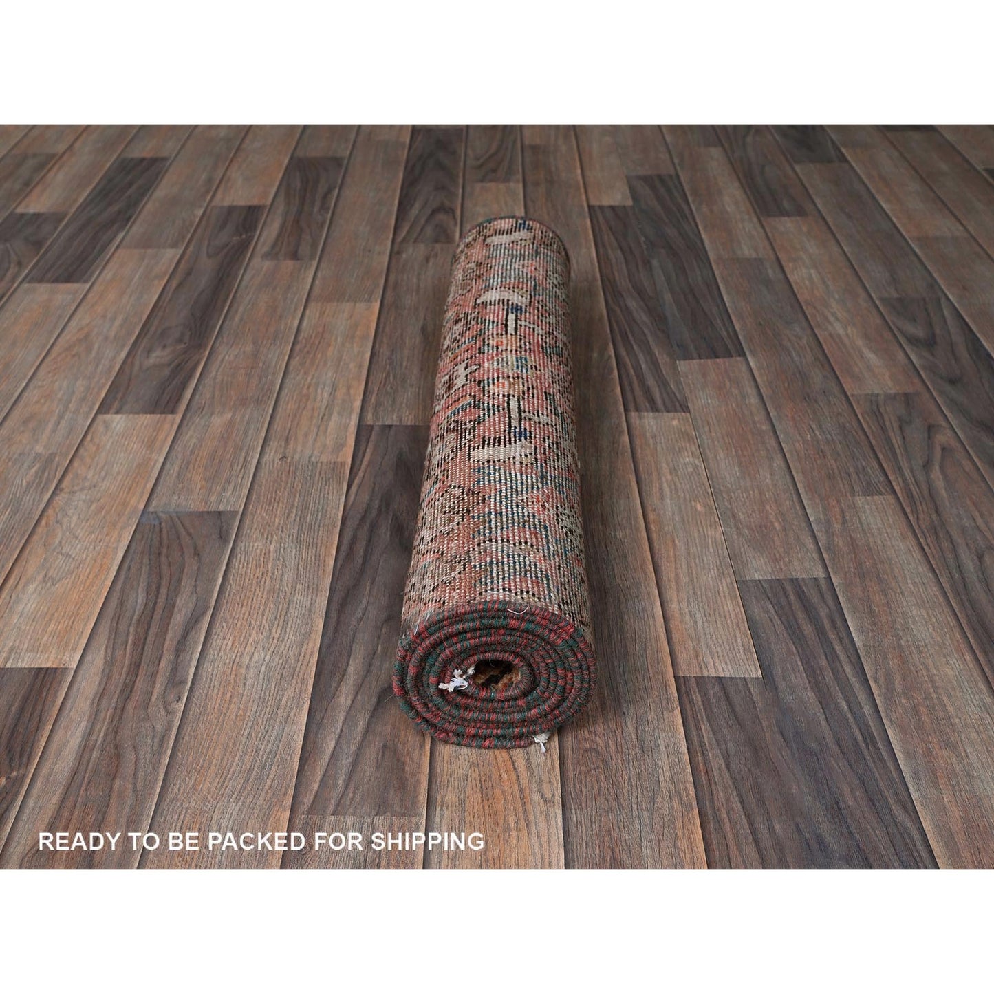 2'3"X9'2" Pink Vintage Zoroastrian Khamadan Hand Knotted Wool Runner Rug