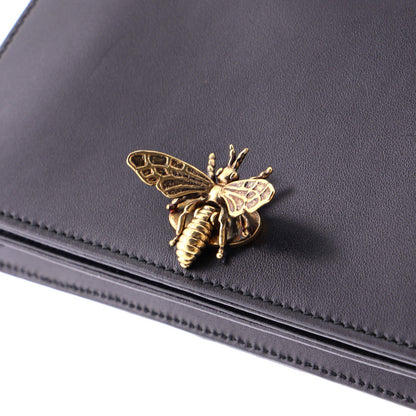 Christian Dior Bee Clutch Leather