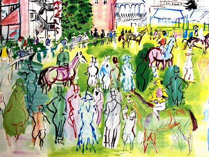 Raoul Dufy Lithograph Coa Museum Numbered By Hand Limited Signed Museum