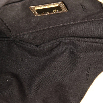 Fendi Chef Flap Bag Metallic Leather Small