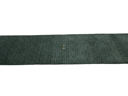 Pictorial Dark Green Tribal 3X12 Gabbeh Modern Runner Rug Kitchen Hallway Carpet
