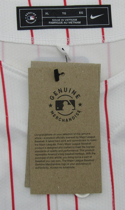 Chase Utley Signed White Nike Baseball Jersey Phillies Size Xl Fanatics 187375