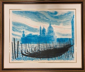 Andre Brasilier Signed Original Lithograph Venice (No. 155) Framed 1981 Mourlot