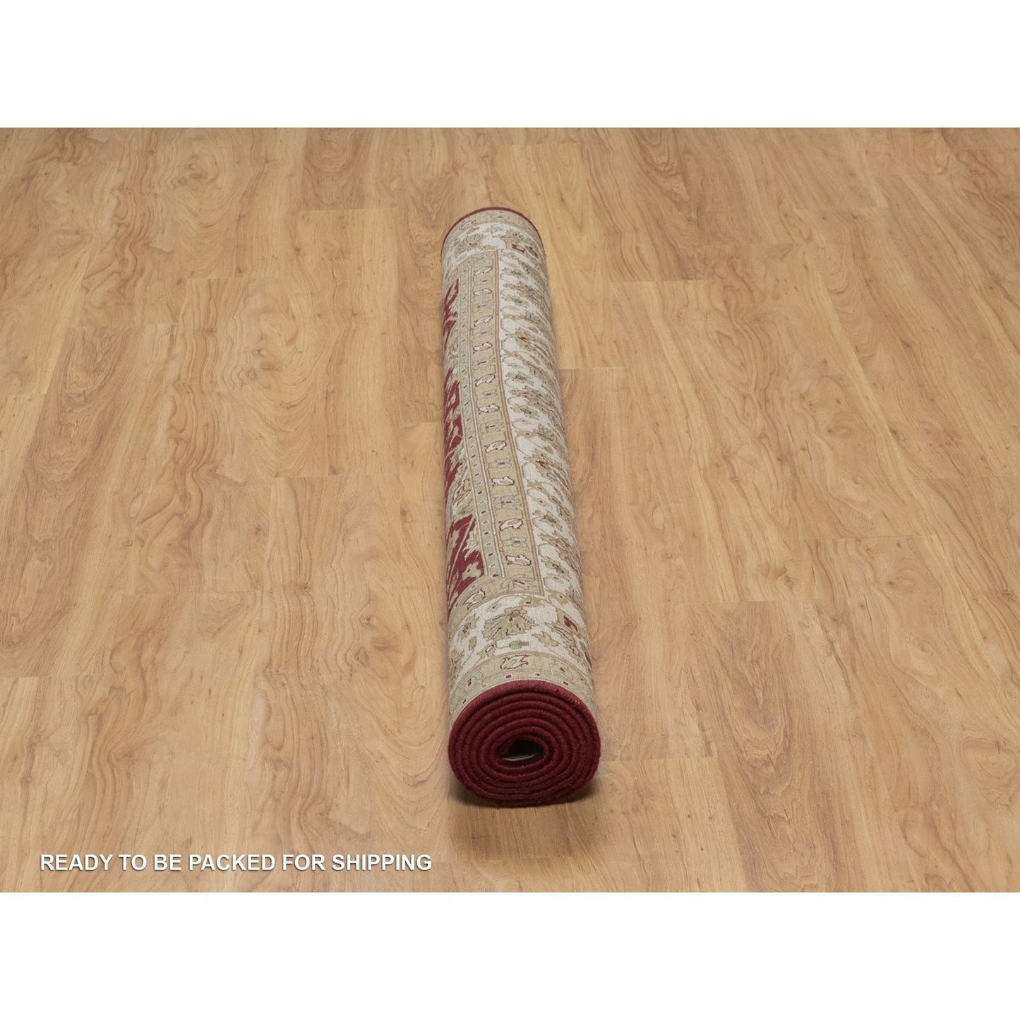 5'9"X8' Merlot Red Hand Knotted Rug Wool And Silk Indo Tebraz 300 Kpsi