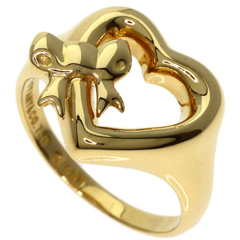 Tiffany&Co.   Ring Ribbon Heart K18 Yellow Gold