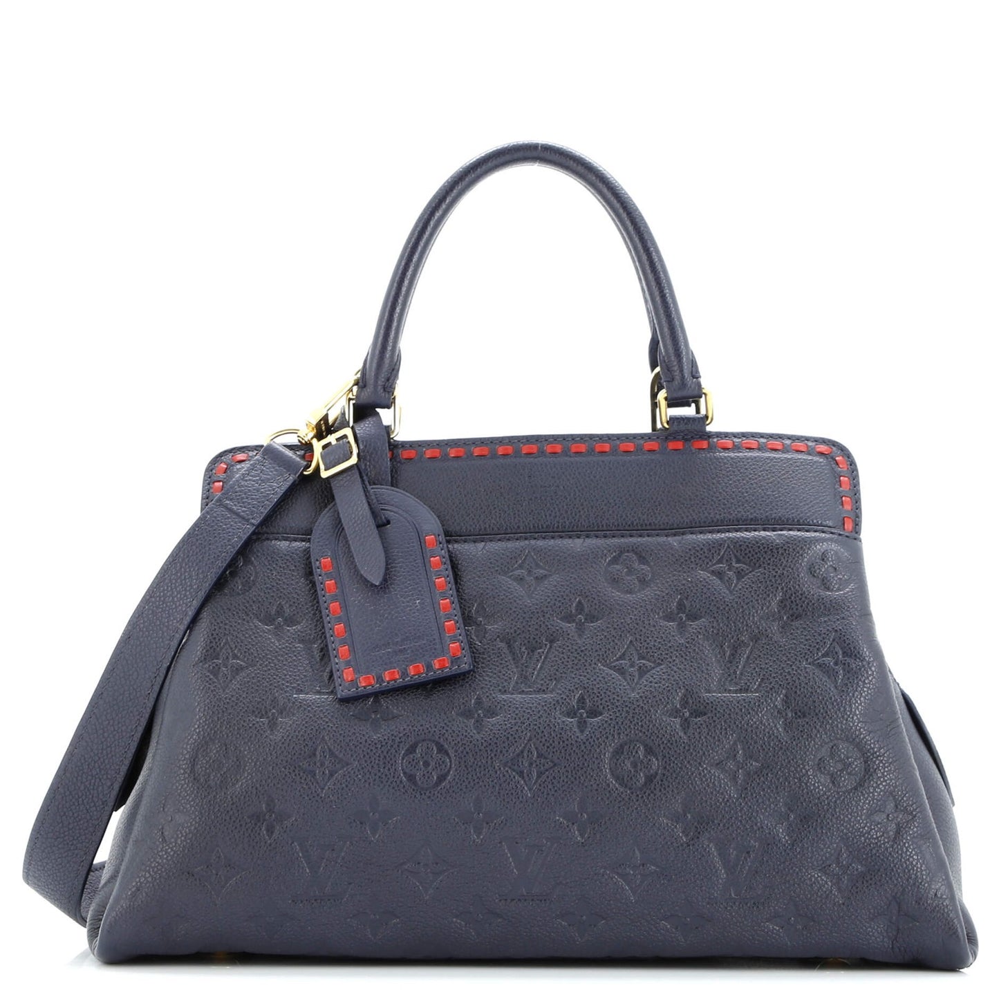 Louis Vuitton Vosges Handbag Whipstitch Monogram Empreinte Leather Mm