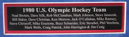 1980 Usa Hockey Miracle Signed/Framed Jersey 18 Autographs Beckett Ba198334