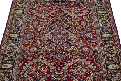 Hand-Knotted Vintage Oriental Rug Classic Floral
