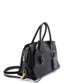Prada Esplanade Tote Saffiano With City Calf Medium