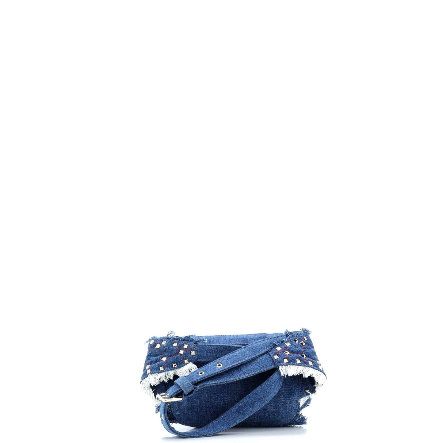 Valentino Garavani Rockstud Spike Belt Bag Quilted Denim