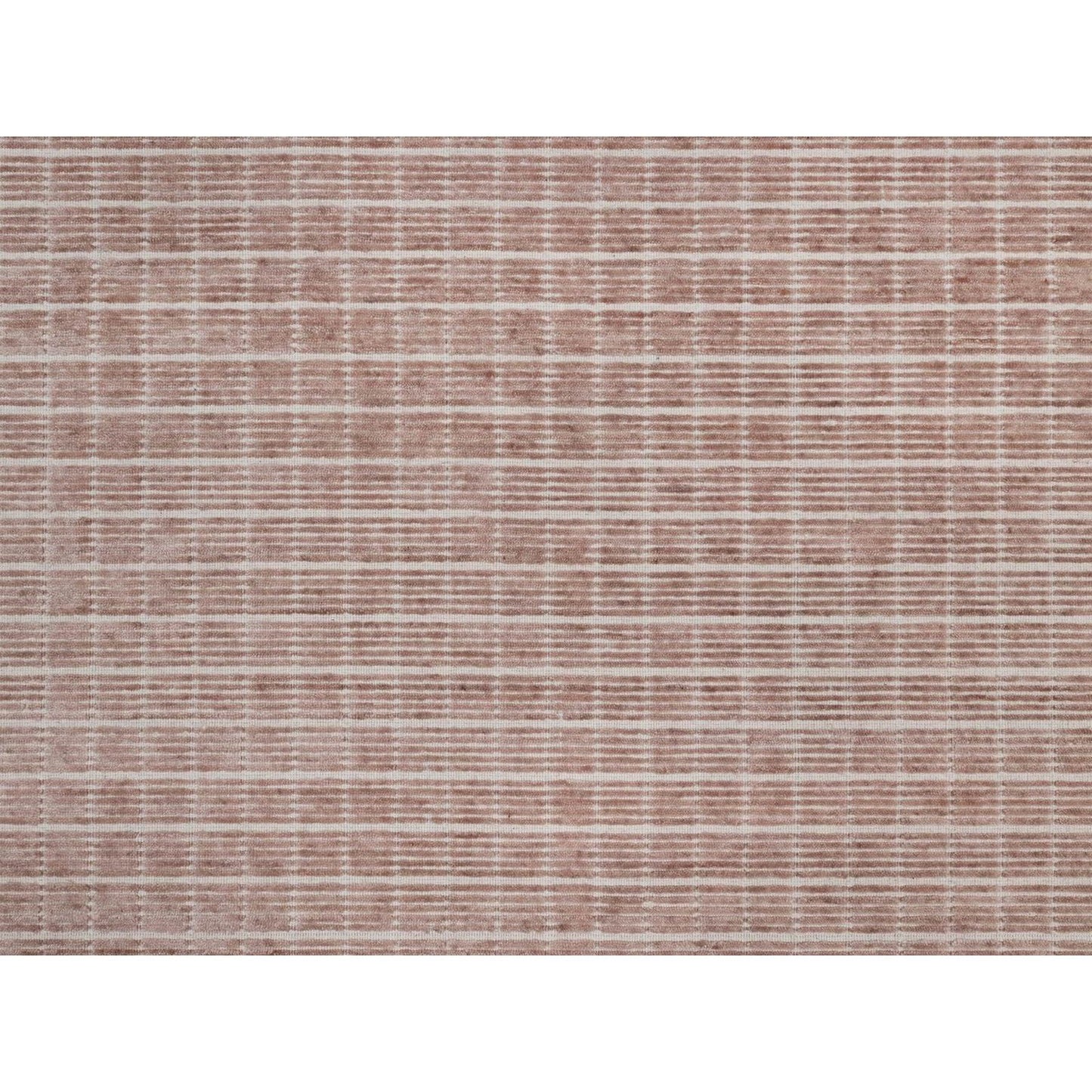 9'X12' Rose Pink Modern Plain Decor Box Design Loomed Knotted Wool Rug