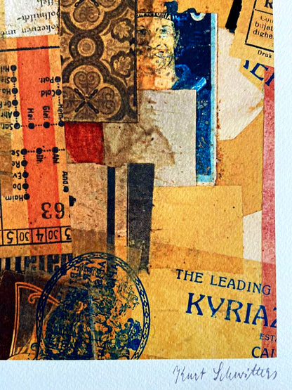 Kurt Schwitters Lithograph Certified 180Ex