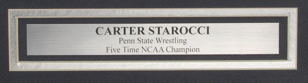 Carter Starocci Penn State Wrestling Autographed 16X20 Photo Jsa 195717