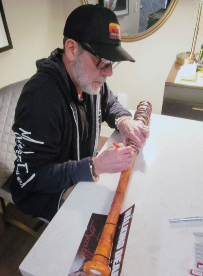 Jeffrey Dean Morgan Negan Signed Lucille Replica