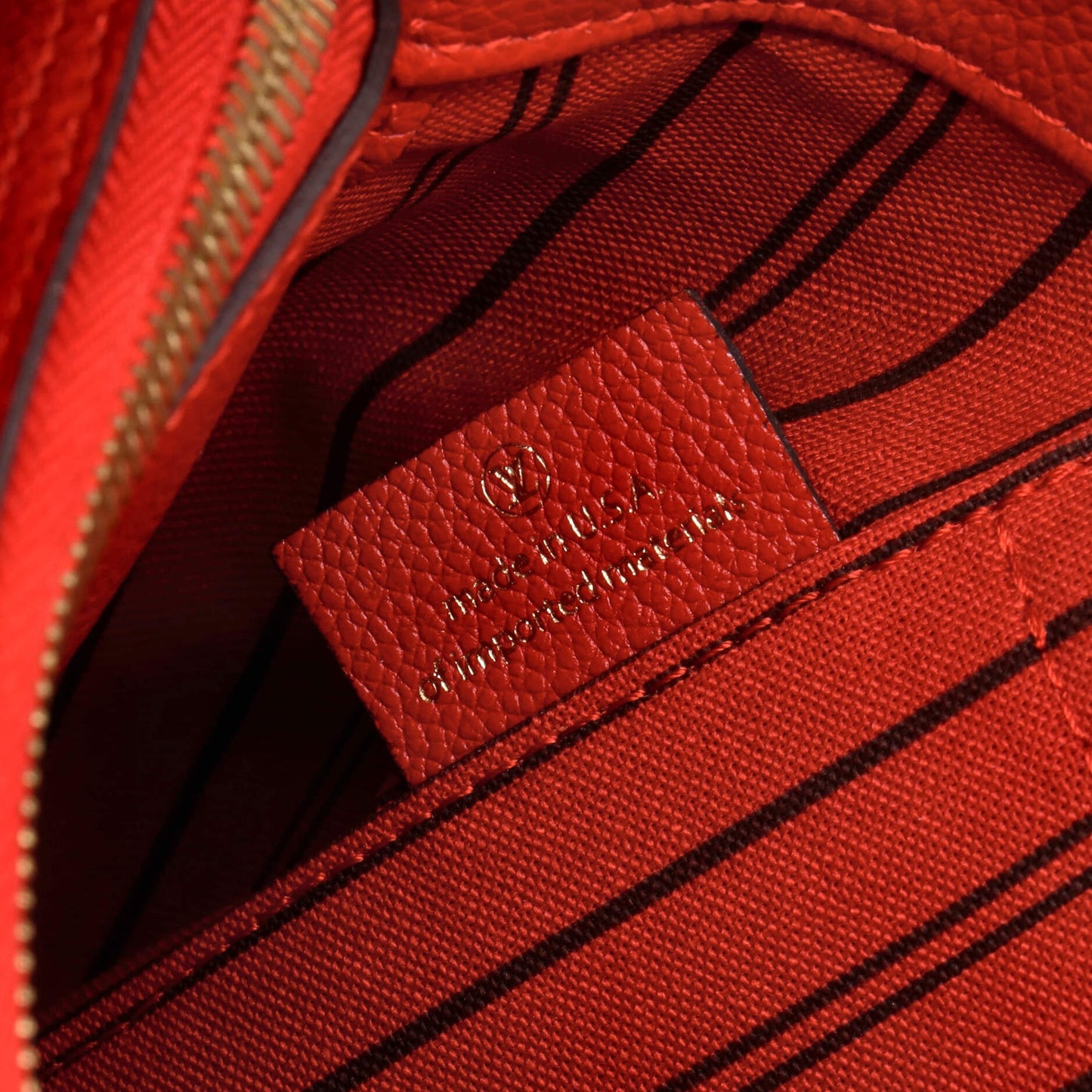 Louis Vuitton Montaigne Handbag Monogram Empreinte Leather Mm