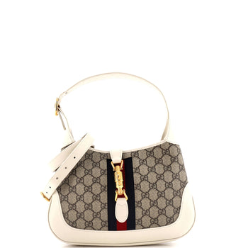 Gucci Jackie 1961 Hobo Gg Coated Canvas Small