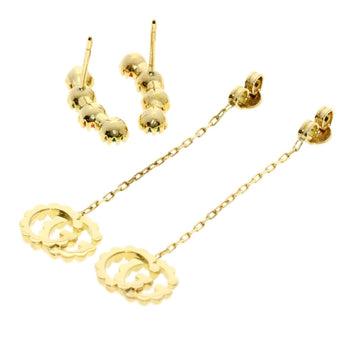 GUCCI   earring Multi-stone Double G K18 Yellow