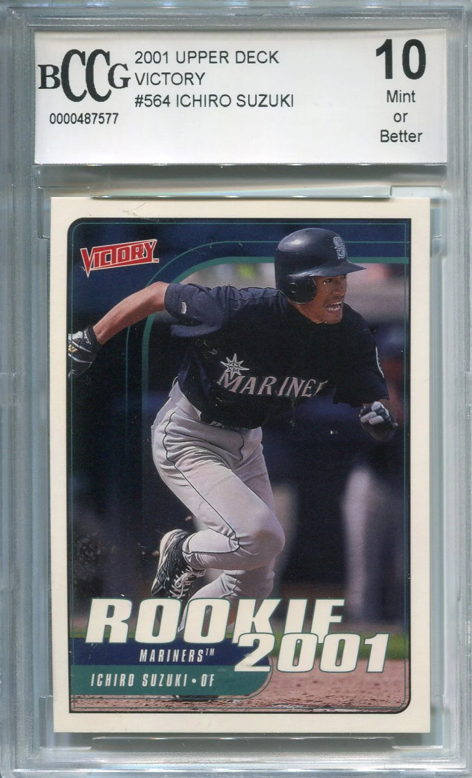 Ichiro Suzuki 2001 Upper Deck Victory (Bccg) Graded 10