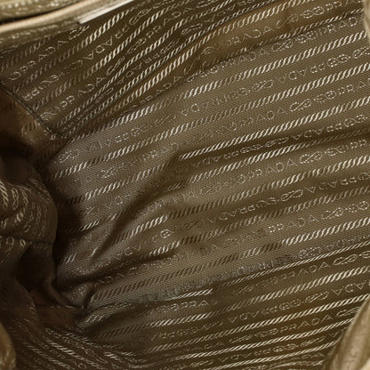 Prada Double Front Pocket Backpack Re-Nylon With Leather Medium