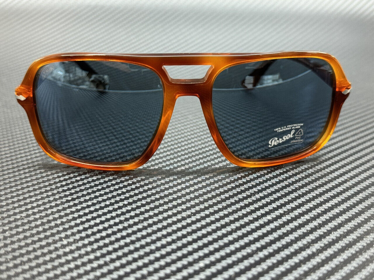 PERSOL PO3328S 96 56 Terra di Siena Brown Blue