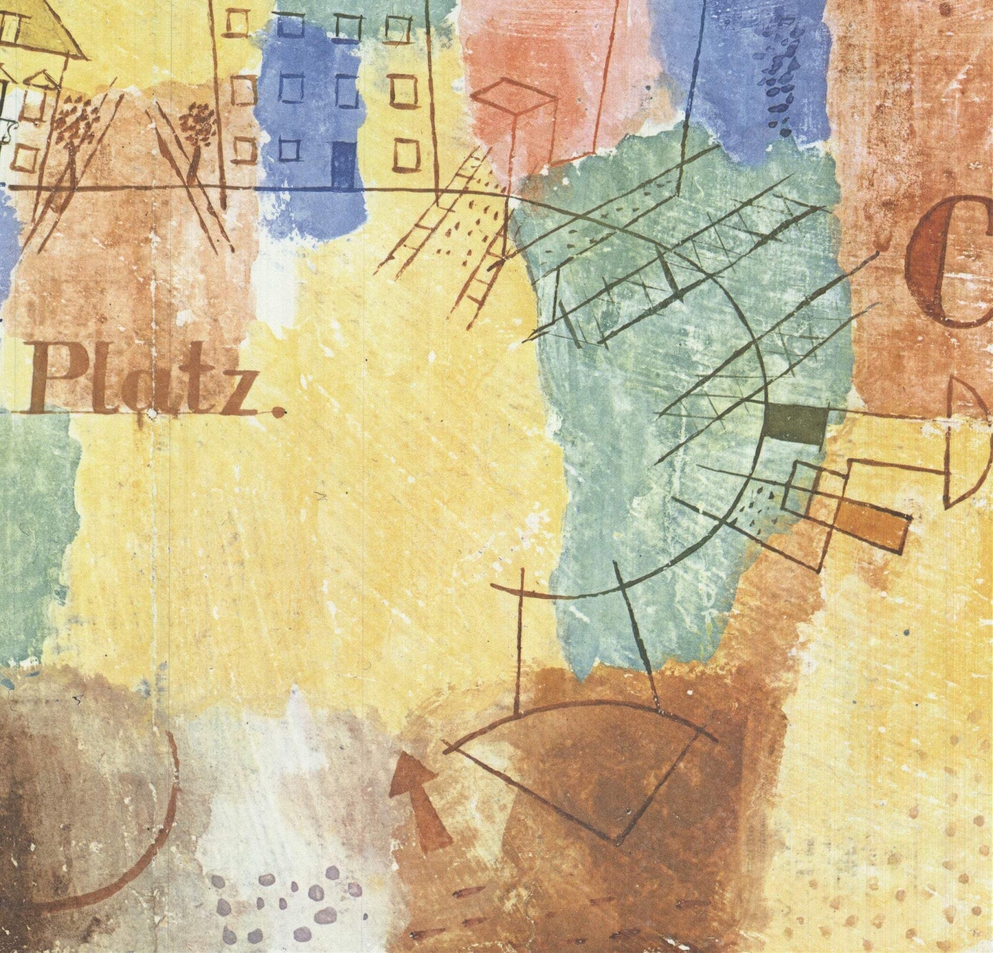 Paul Klee The L-Square Under Construction " Offset Lithograph