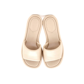 Fendi Women'S Baguette Heeled Slide Mules Leather