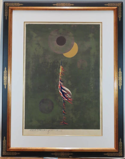 Woodblock Print Incarnation Signed By Tadashi Nakayama 1958