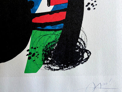 Joan Mir Lithograph Coa Certified Signed Op