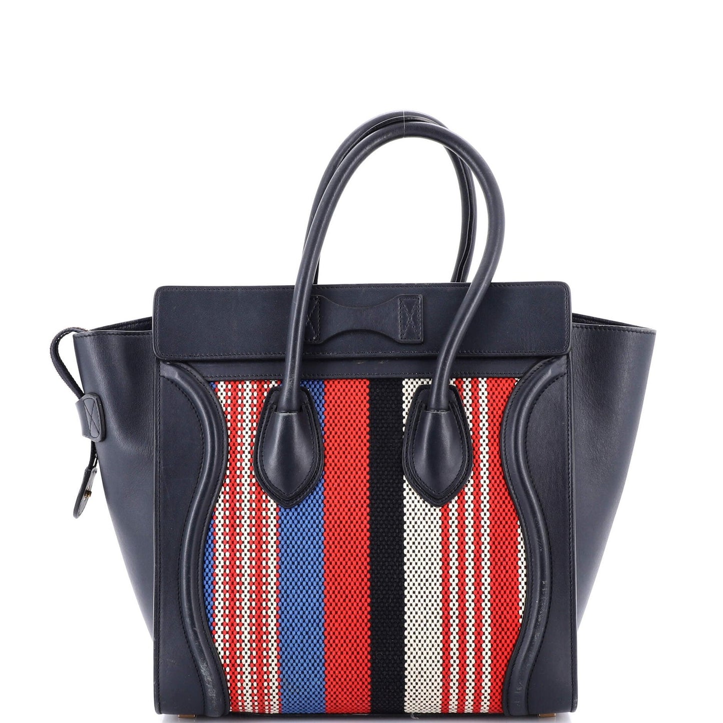 Celine Luggage Bag Canvas And Leather Micro