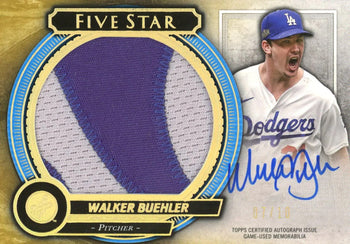 Walker Buehler 2021 Topps Five Star Autographed